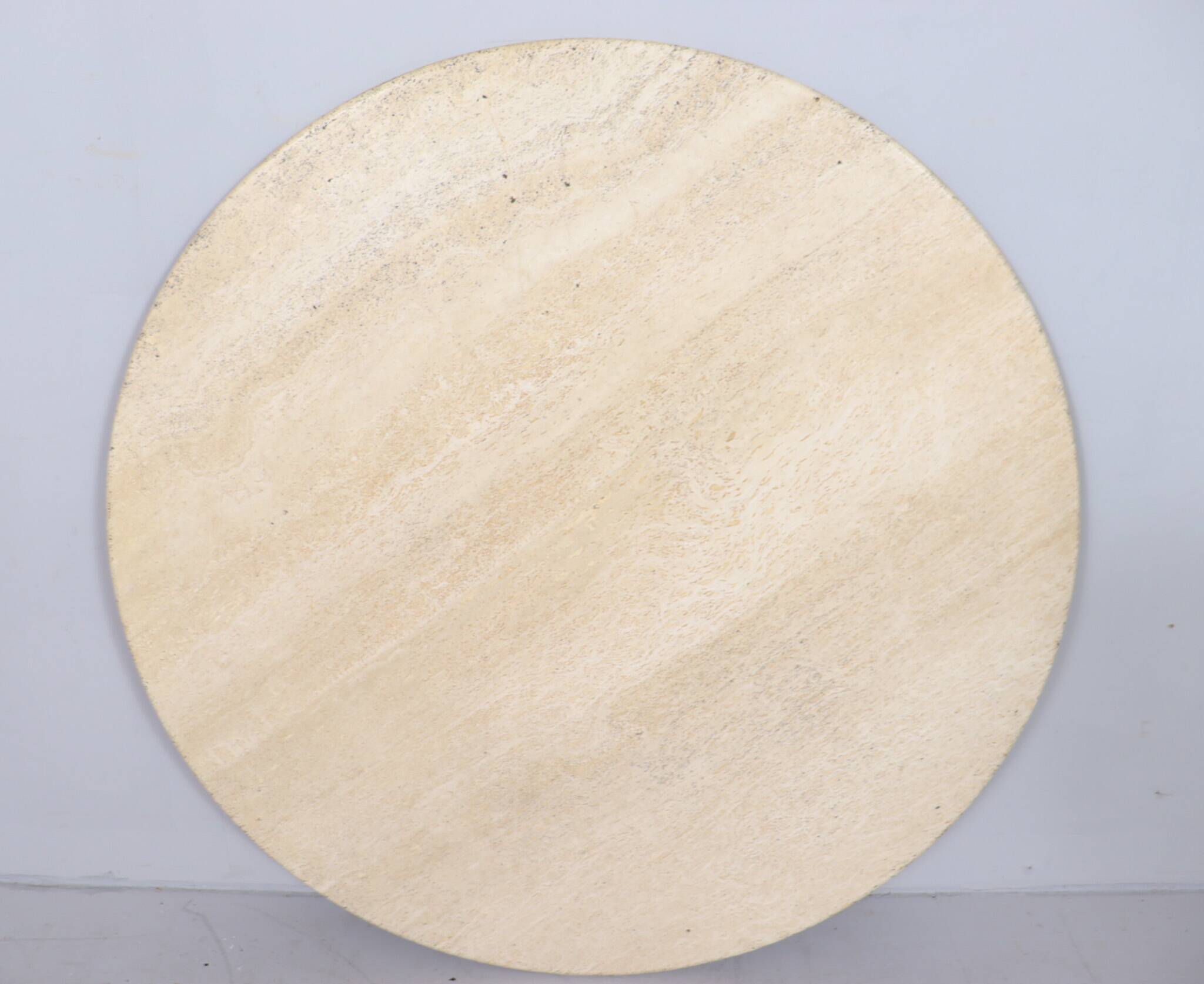 Italian travertine dining table, 1970s