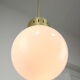 Mid-century modern opaline pendant lamp
