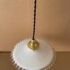 Antique opaline pendant light