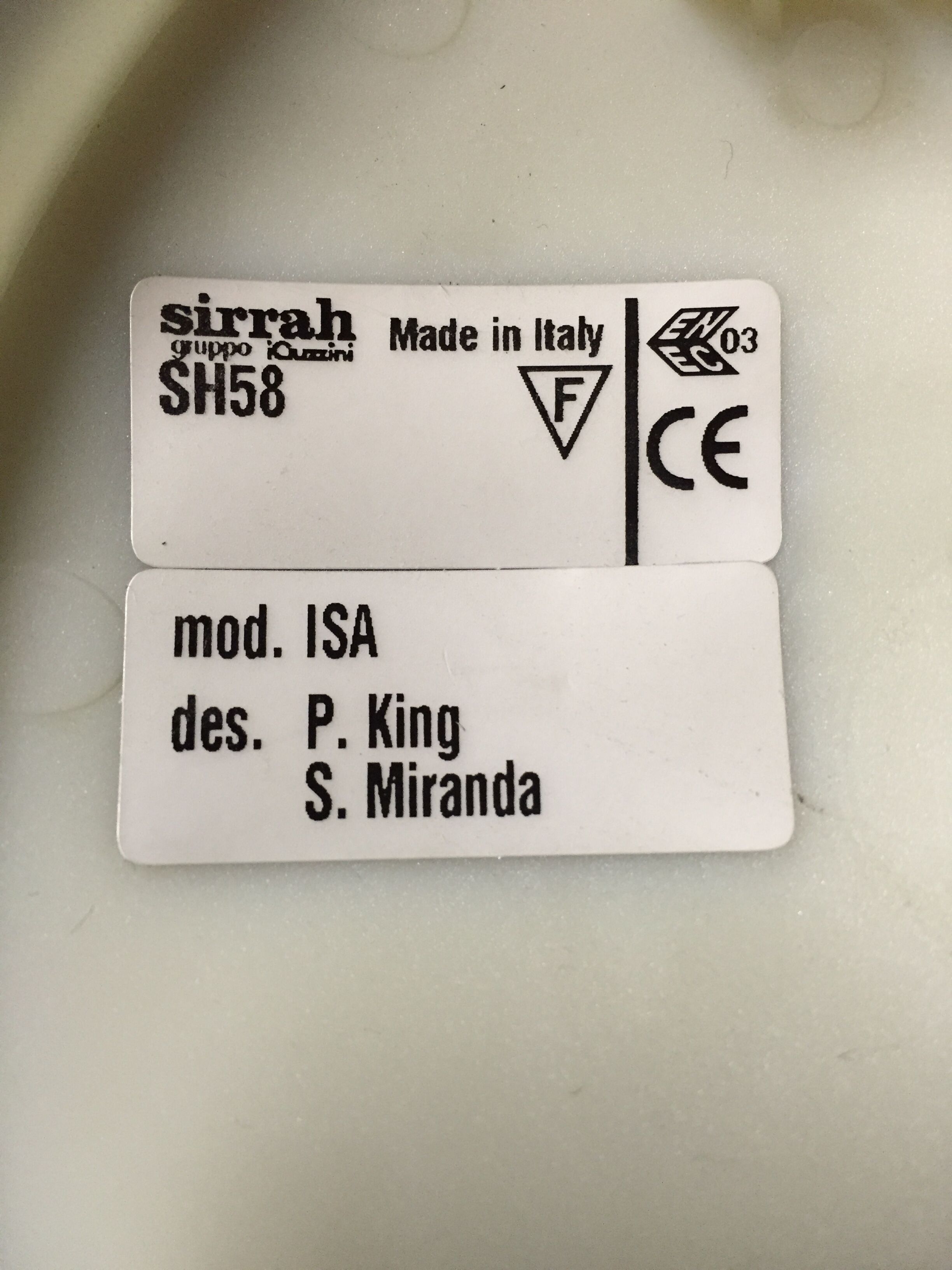 Vintage 90s design pendant lamps Isa by King & Miranda for Sirrah