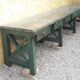 Établi industriel d'atelier 4m ancien
