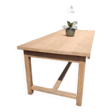 Solid oak farmhouse table