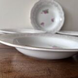 5 assiettes creuses anciennes modèle "Oreste" de Digoin Sarreguemines
