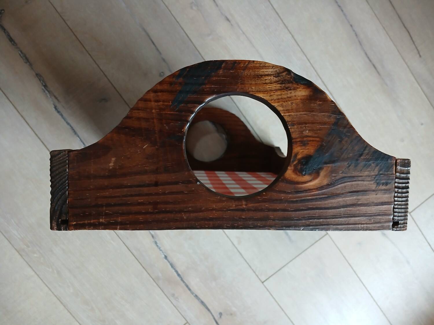 Old wooden tray