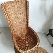 Fauteuil corbeille en rotin