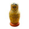 Traditional Russian doll or Matryoshka red base 70s