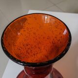 Bubbled glass vase