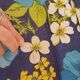 60s/70s chaise longue with floral fabric