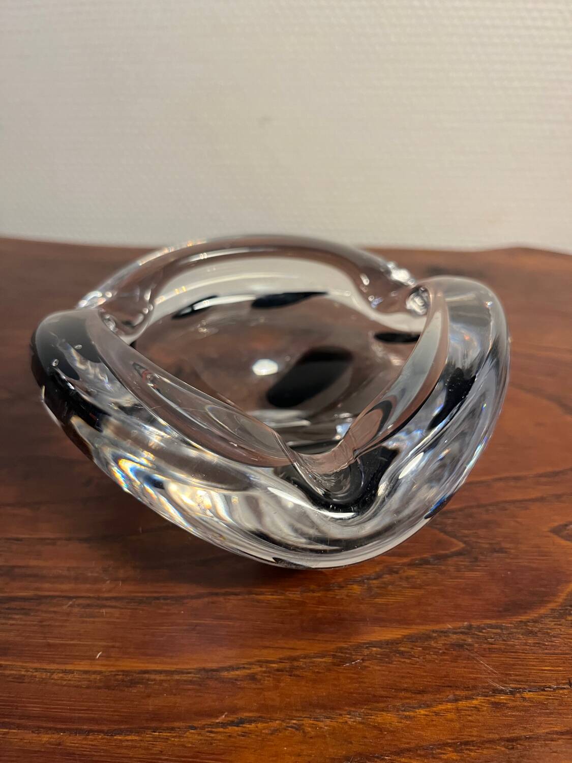 Thick glass ashtray from the 70s/80s