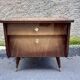 Pair of bedside tables, end of vintage sofa, old 1950