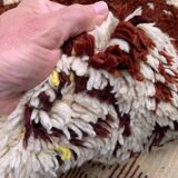 Vintage moroccan Beni Ourain rug 227x193cm