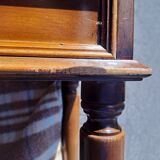 Console bedside table 1980 in brown glazed wood