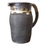 Enameled stoneware pitcher