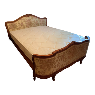 Basket bed 2 people with box spring and mattress 160x 200