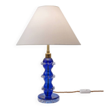 Murano glass lamp handblown blue crystal Barovier & Toso style 1920's Italy