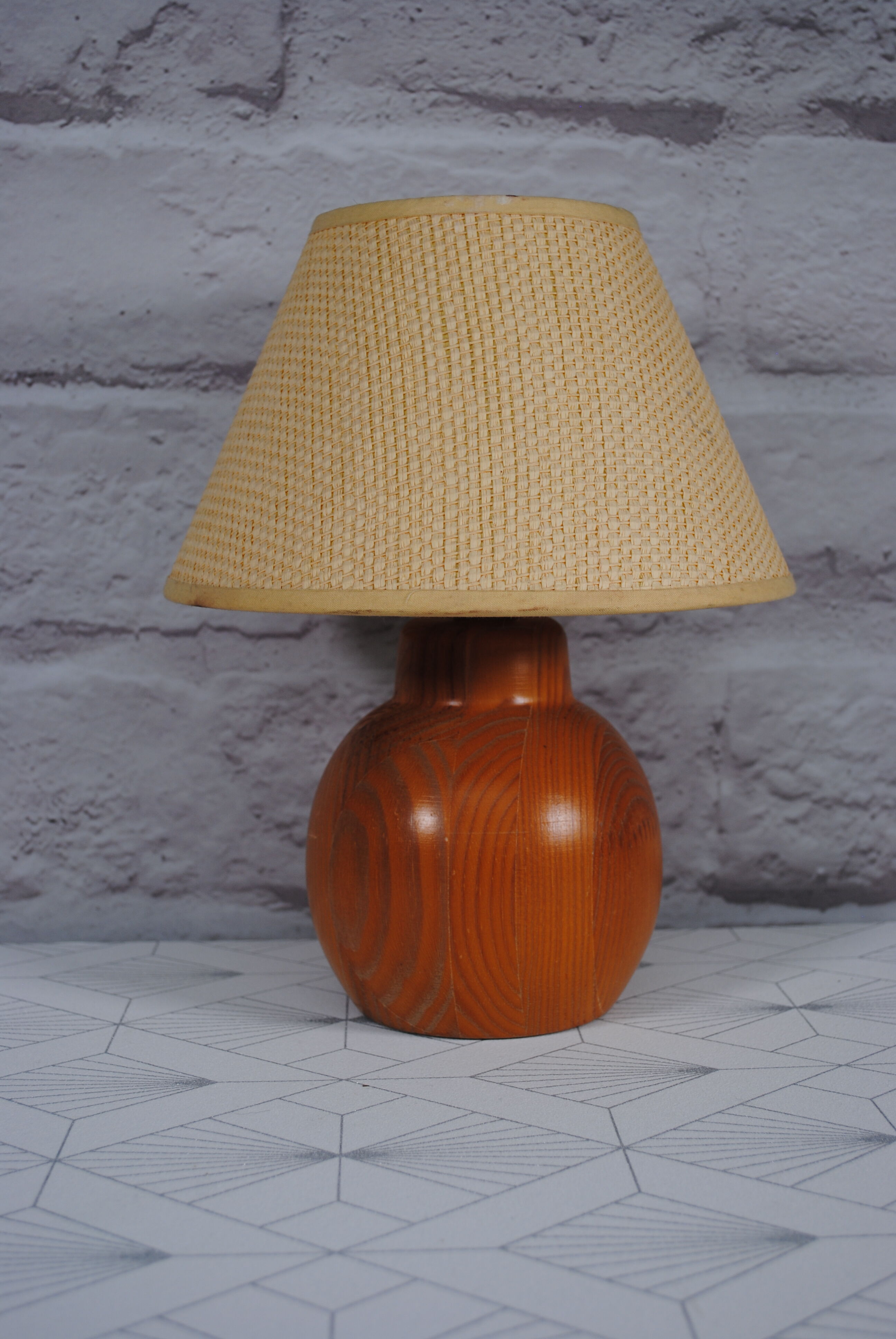 Wooden ball lamp 1970