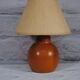 Lampe boule en bois 1970