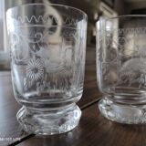Set of 4 crystal water glasses, Concord model, from Cristallerie Theresienthal