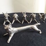 Vintage animal knife holders