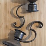 Art Deco metal candlesticks