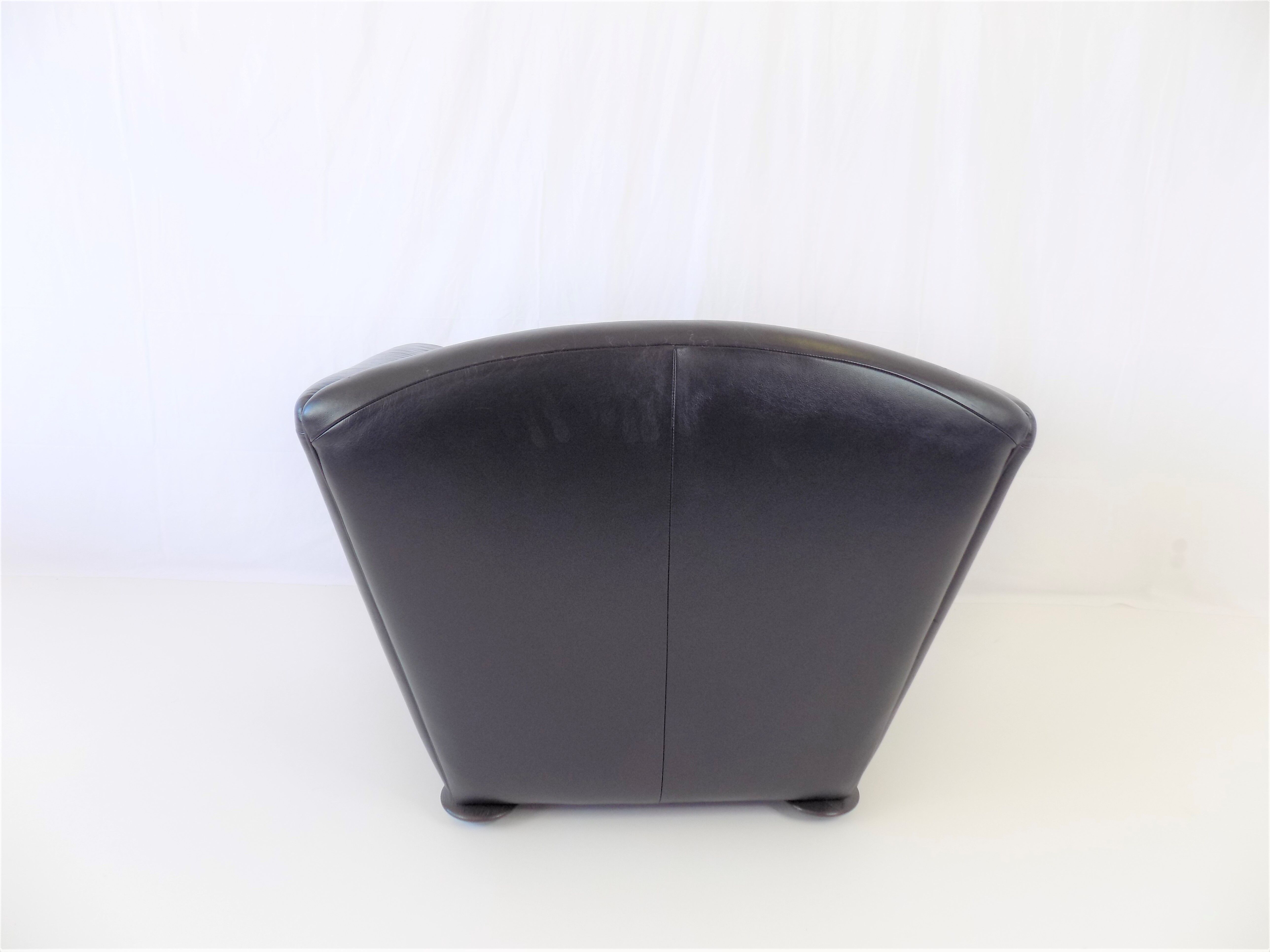 Cor zelda set of 2 leather armchairs by peter maly