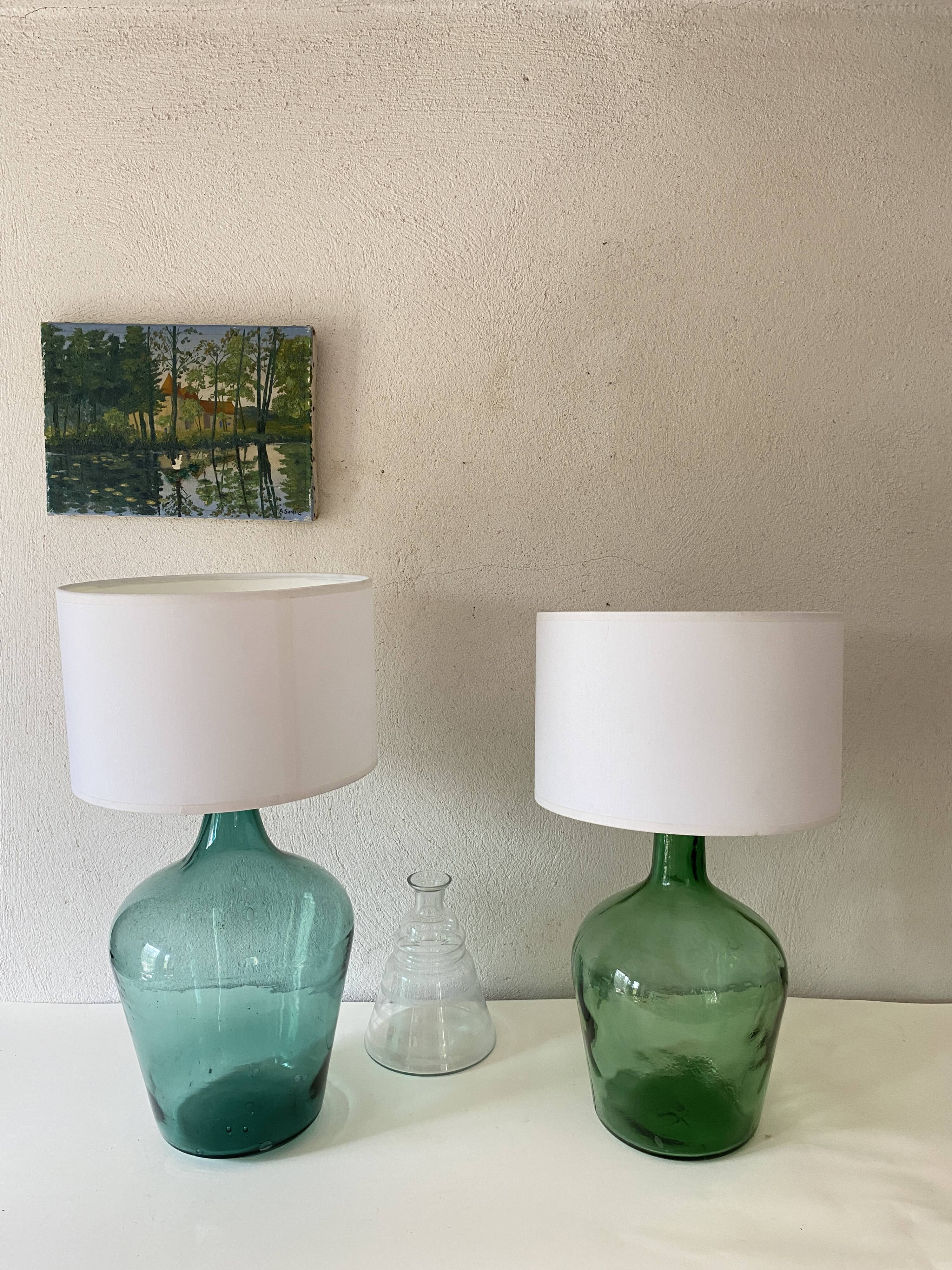 Bottle lamp, 2M braided fabric cable, lampshade