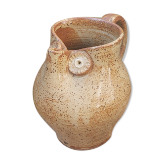 Pitcher zoomorphic sandstone vintage owl