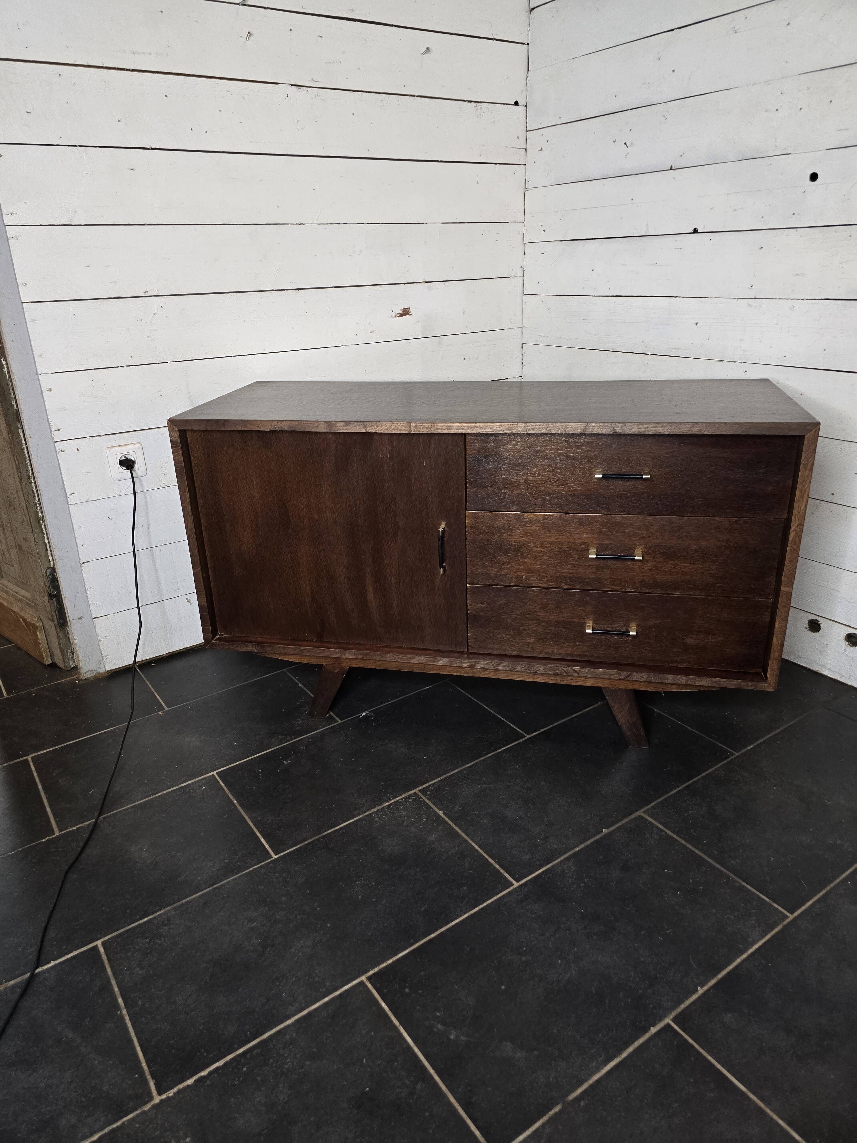 Vintage 60s oak sideboard