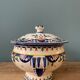 Soup pot in earthenware Vieux Rouen handmade