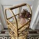 Vintage rattan bar or bottle holder