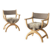 Henning Kjærnulf kurul, dining chair (pair)