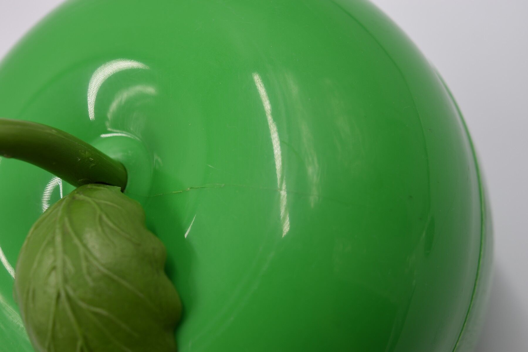 Vintage ice bucket in the shape of a green apple