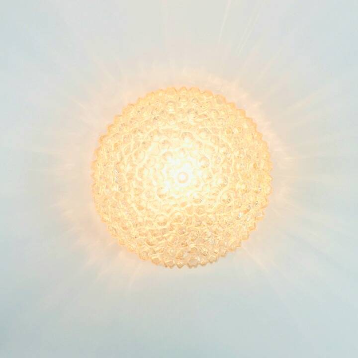 Amber Bubble Glass Wall Light by Helena Tynell for Limburg, Germany, 1970s