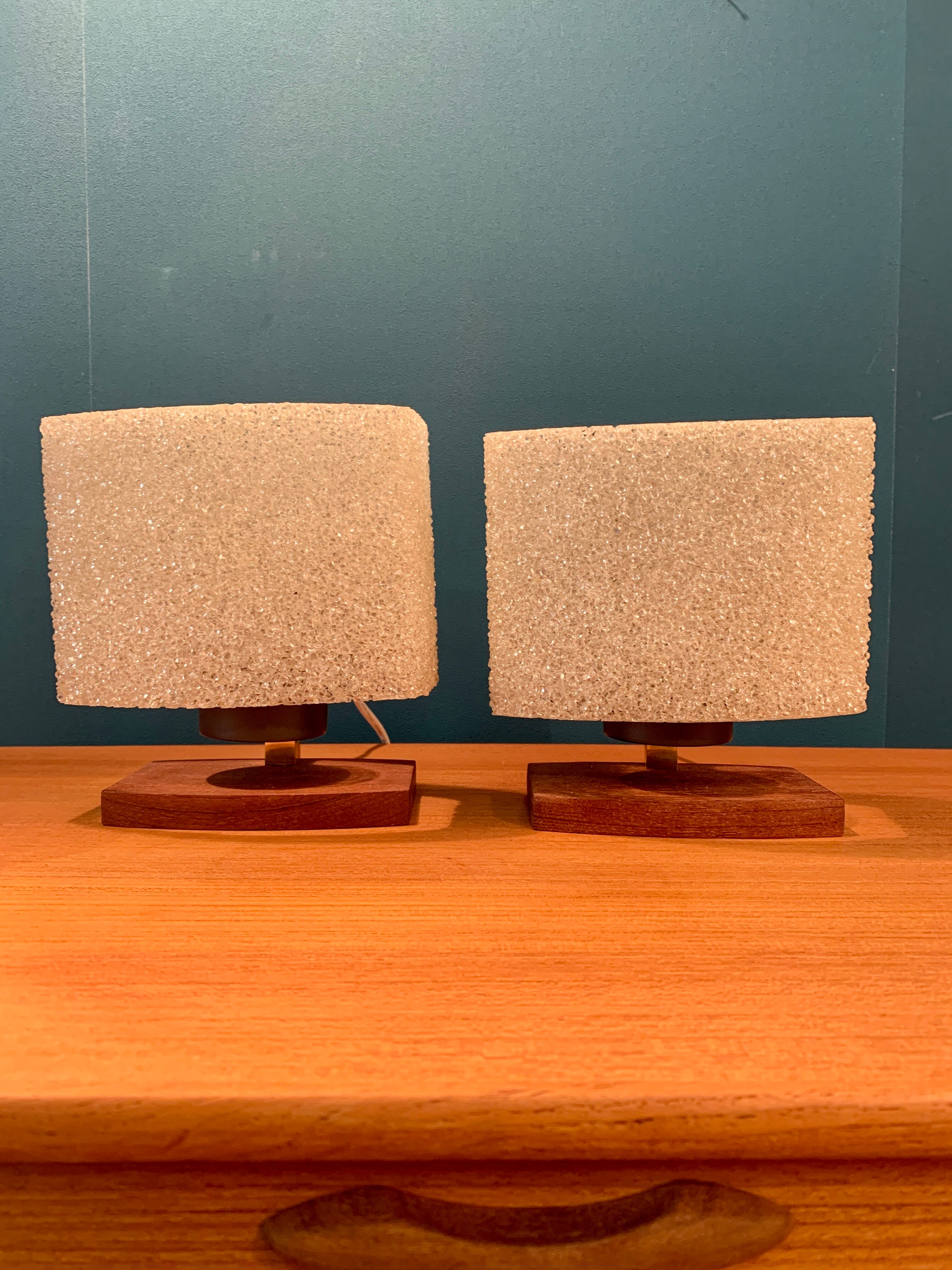 Pair of Scandinavian bedside lamps 1960