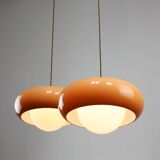 Space Age Brown Pendant Lamp from Guzzini, 1960s