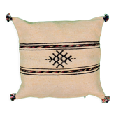 Coussin berbère jaune pale marocain