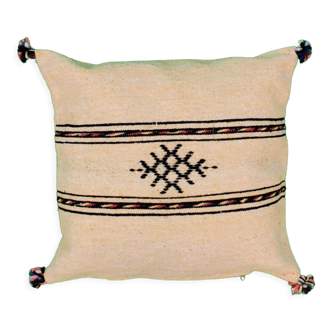 Coussin berbère jaune pale marocain