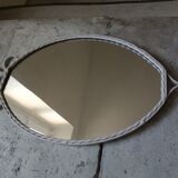 Vintage wrought iron mirror