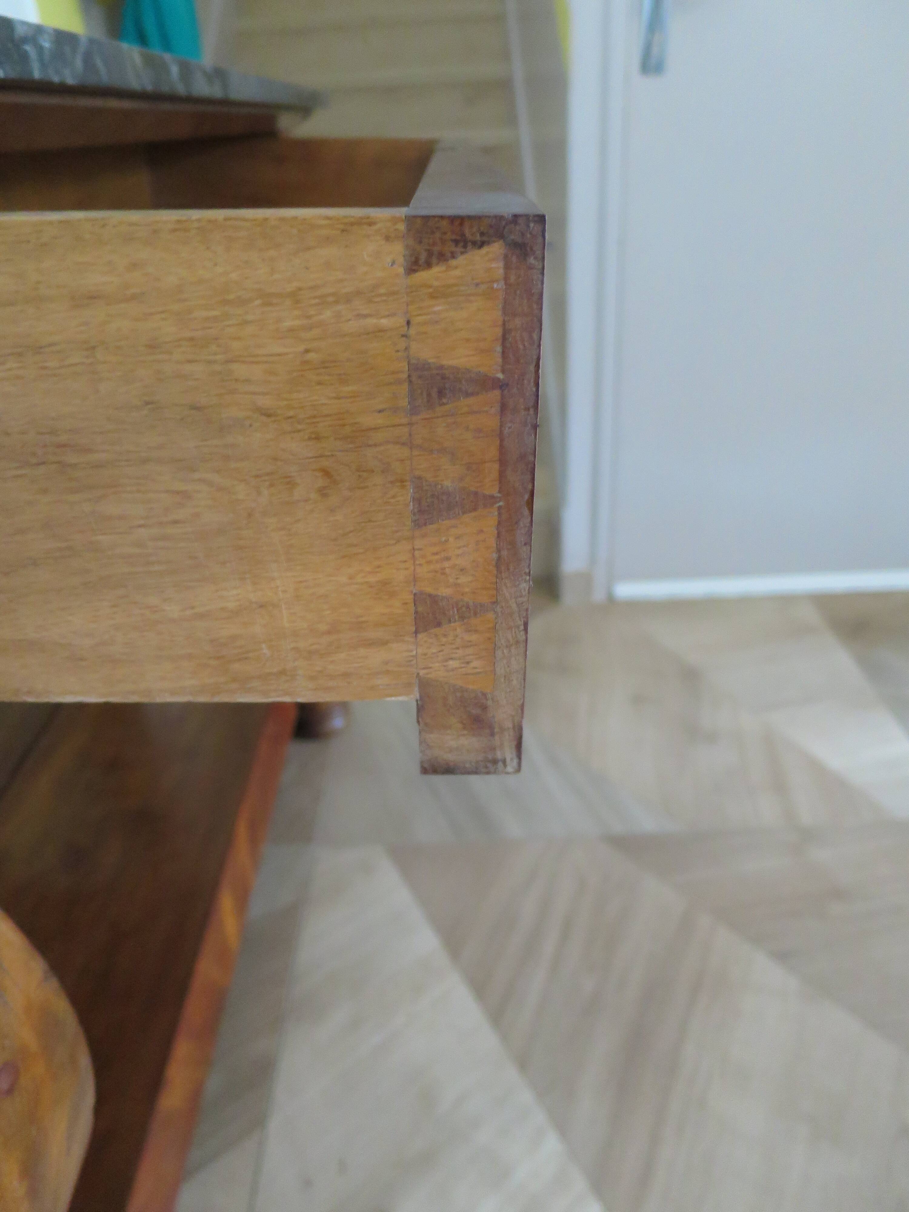 console-style empire/restauration-à crosses-fond de miroir-pieds griffes