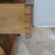 Empire/Restoration style console table with scrolled ends, mirrored back, and claw feet.