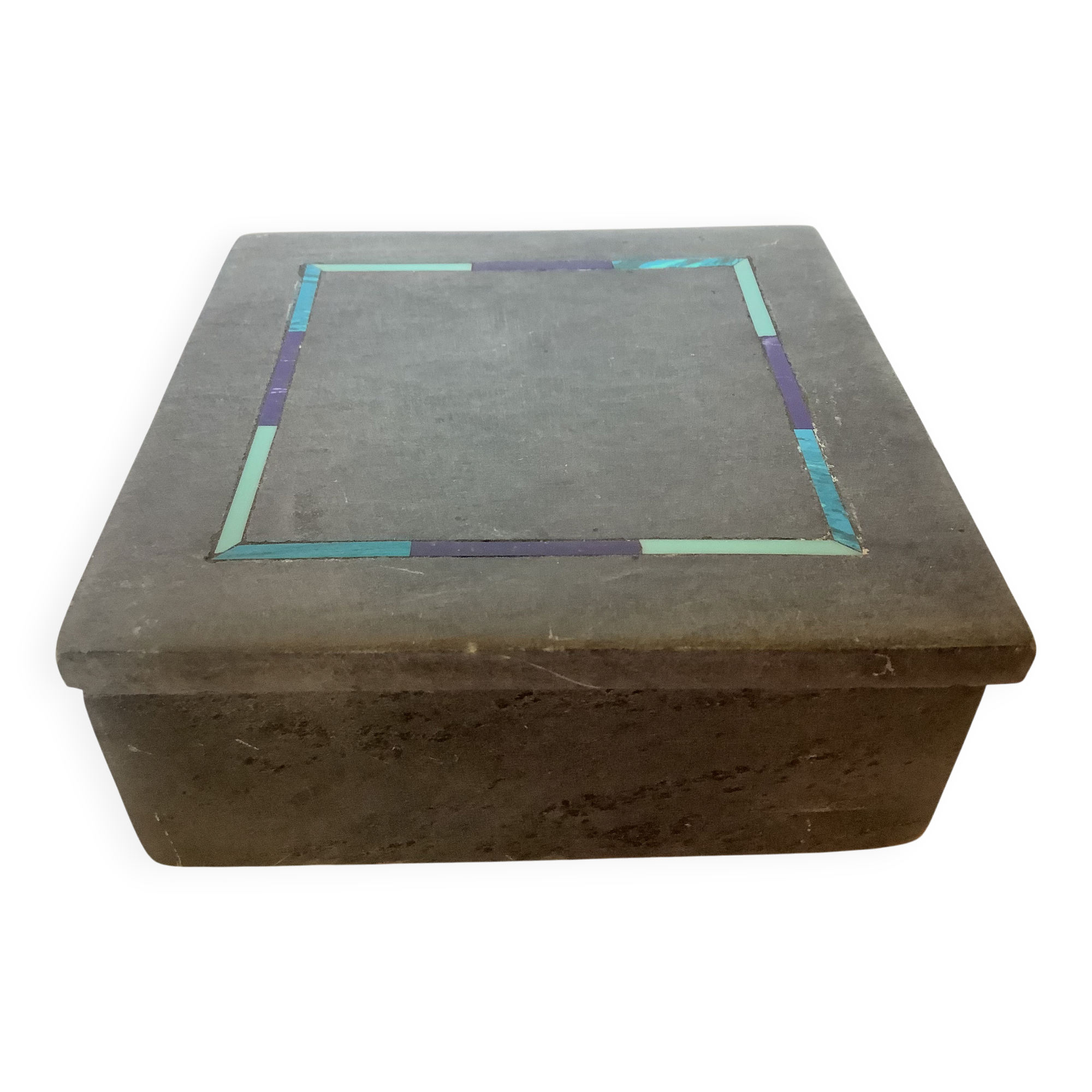 Grey and blue ring holder tray