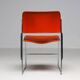 Chairs 40/4 by David Rowland - Red and Brown, Vintage 1970s, Made in the USA
