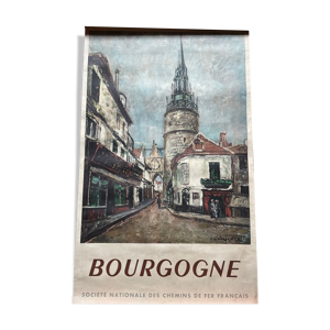 Affiche Bourgogne Chemin de Fer