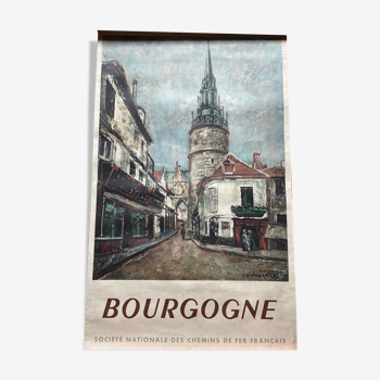 Burgundy French Railway poster