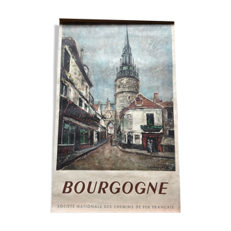 Burgundy French Railway poster