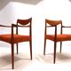 Set of 2 Gustav Bahus Bambi teak chairs by Rolf Rastad & Adolf Relling, 196