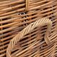 Wicker, rattan & leather travel trunk