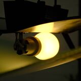 Philips "Tortuga" chandelier in metal and glass, 1980