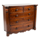 Commode galbée ancienne en acajou de style anglais