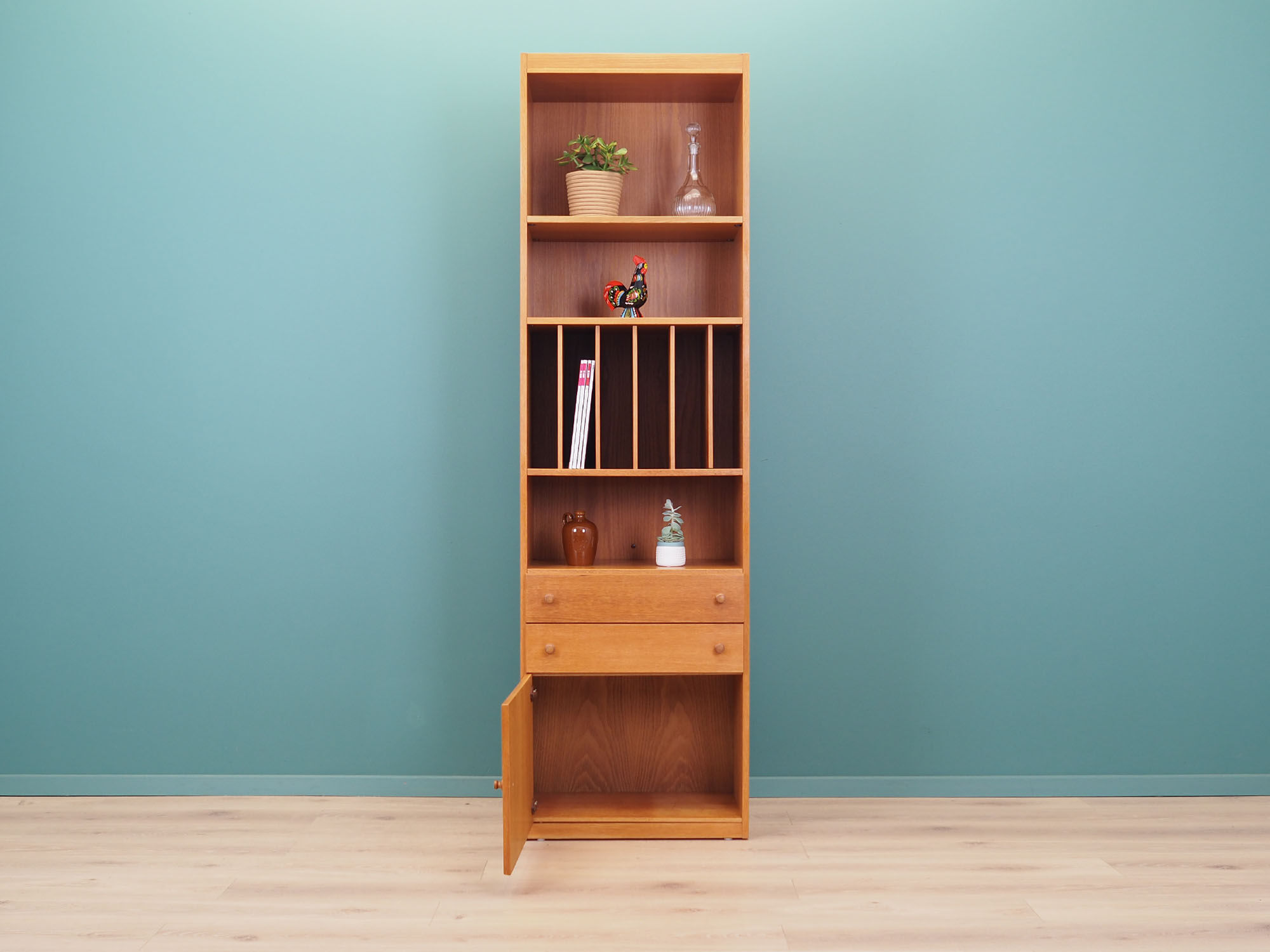 Ash bookcase, Danish design, 1970s, production: Skovby Møbelfabrik